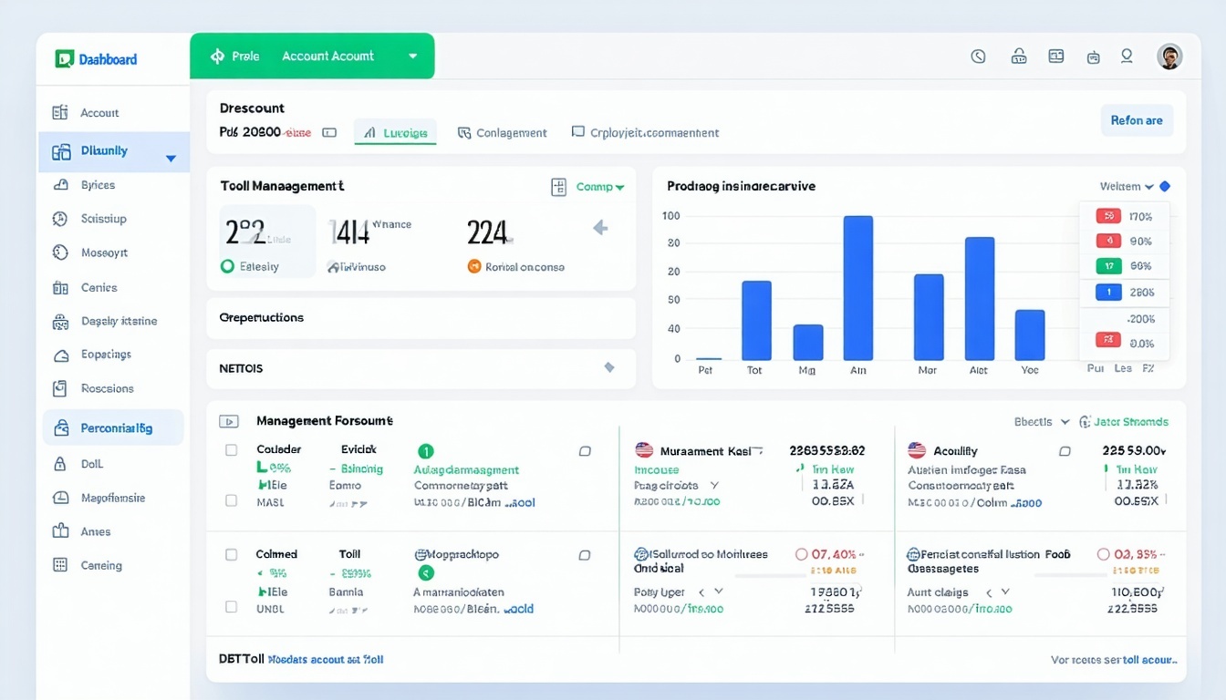 Personalised Account Dashboard for Toll Management